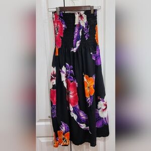 Tube Top, Smock Floral Dress